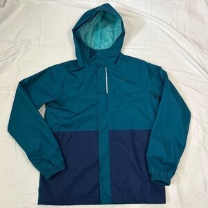MEC Youth 16 AQUANATOR 100% Polyester Polyurethane Coated Rain Jacket Two Tone